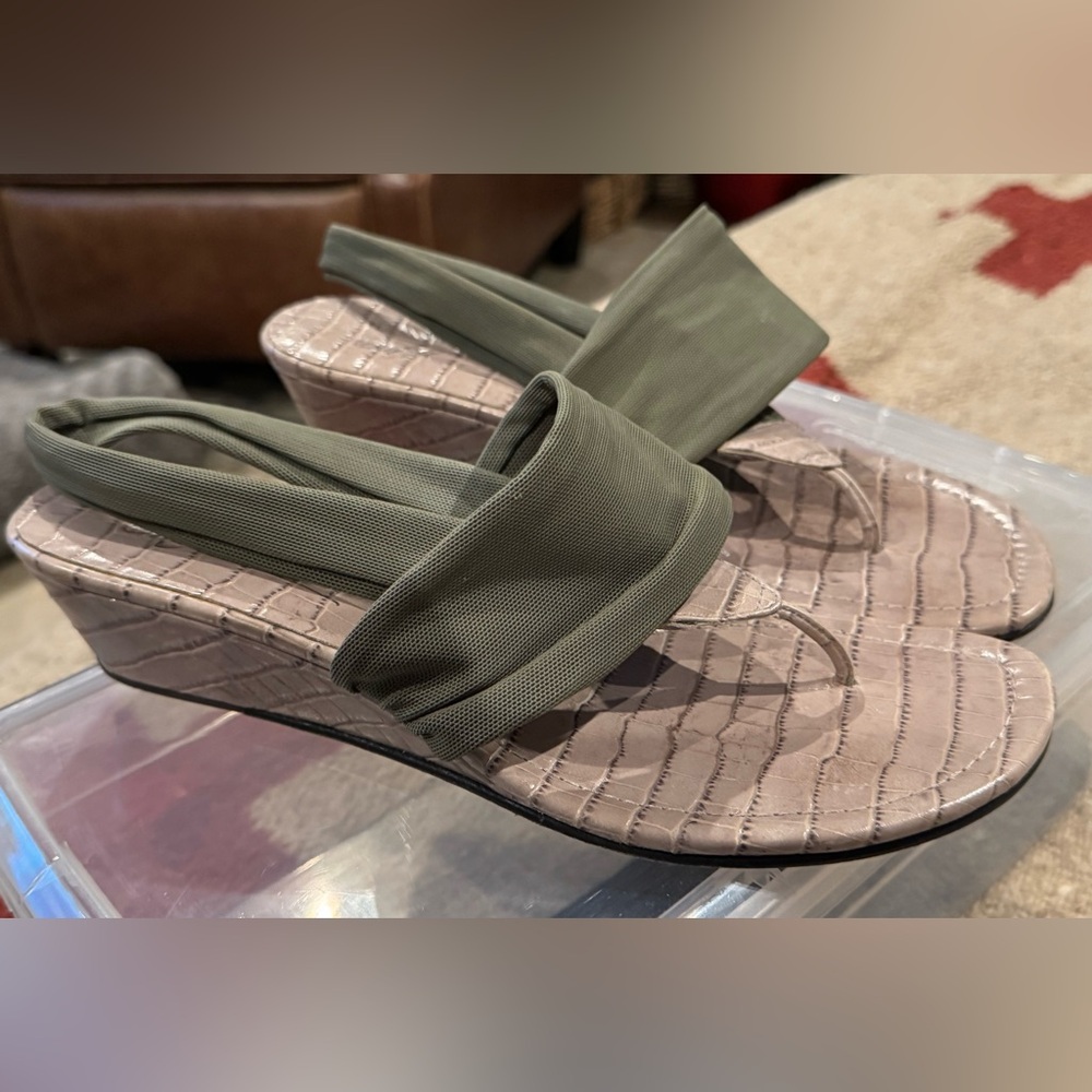 Donald J. Pliner Olive Wedge Sandals